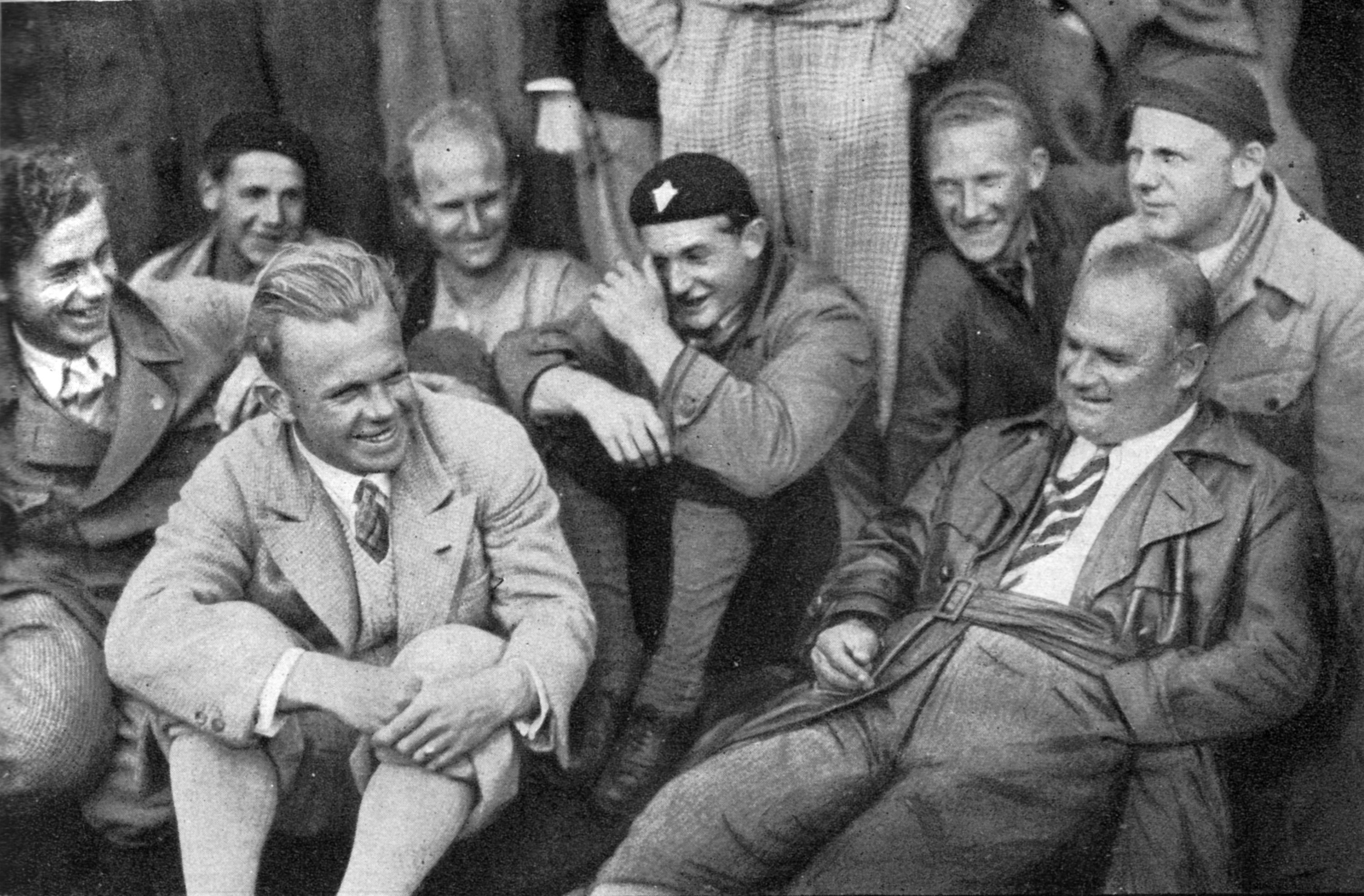 Segelflugpionier Günther Groenhoff und Hermann Köhl